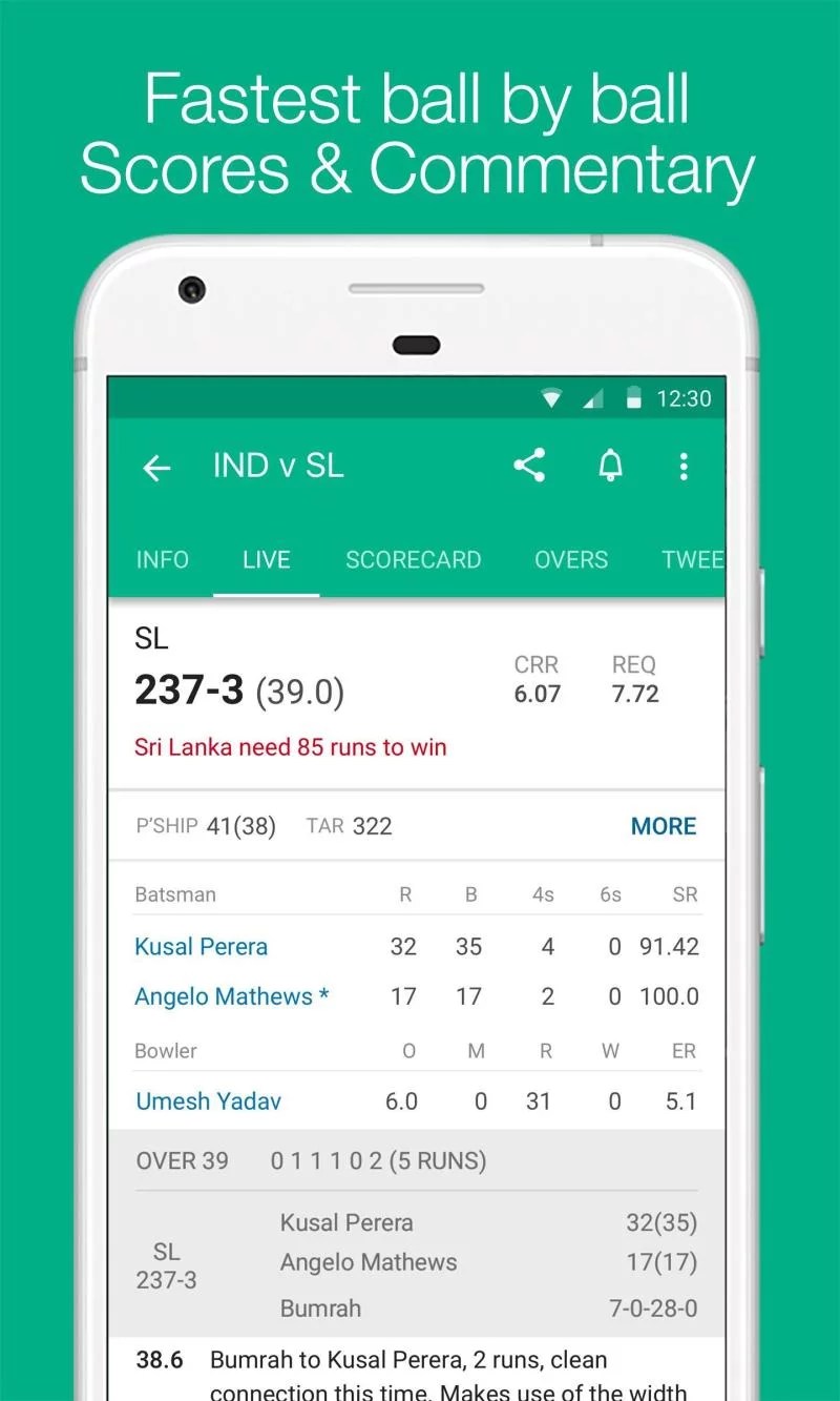 Cricinfo live score mobile site hotsell