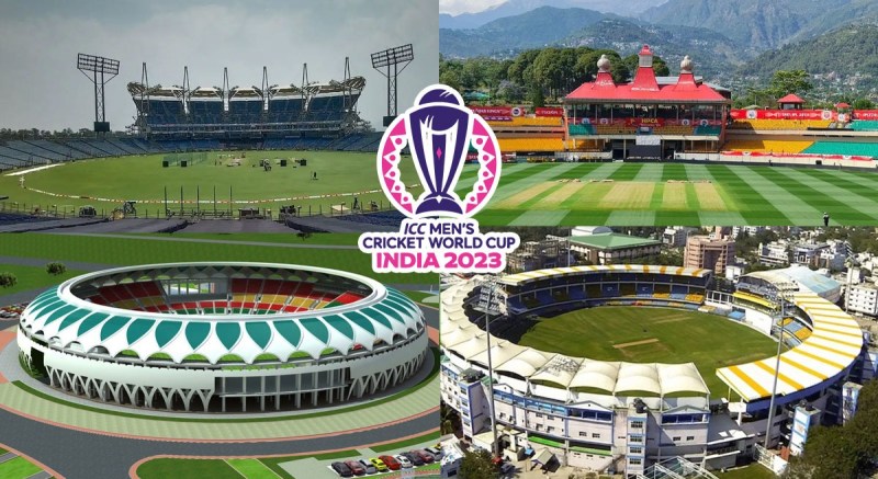 cricket world cup 2023 stadiums map